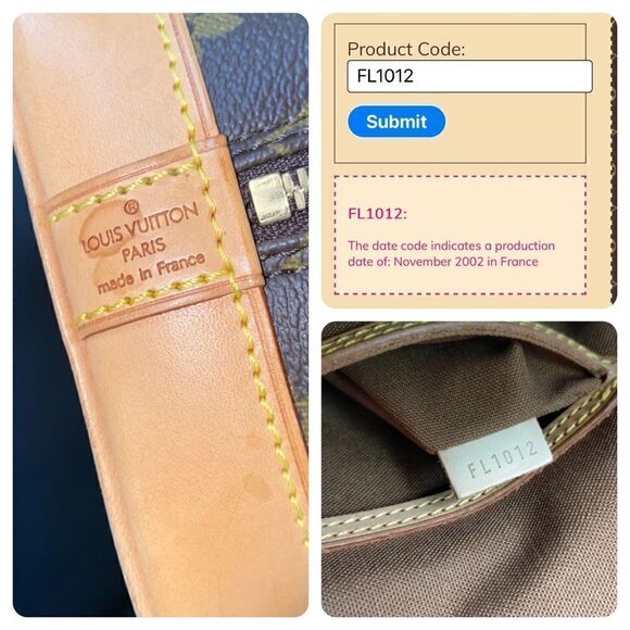 LOUIS VUITTON Alma PM Handbag 👜 FL1012 - Picture 7 of 17